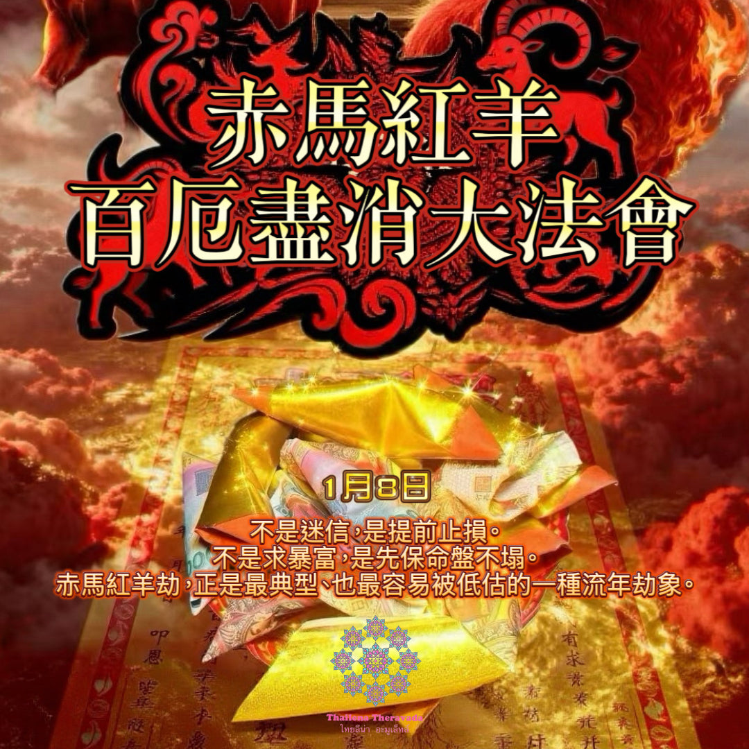 1月8日🔸推薦必做赤馬紅羊百厄盡消大法會